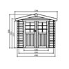 Goedkooptuinhuis Dresden S8602-F Dresden - S8602