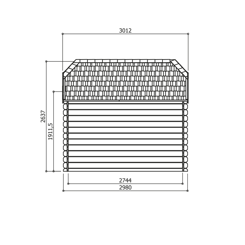 Goedkooptuinhuis Galway S8503-S Galway autoclave - S8503-1