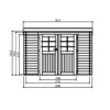 Goedkooptuinhuis Jena S8607-F Jena - S8607