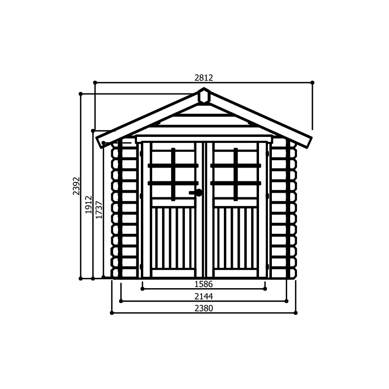 Goedkooptuinhuis Nimes S8311-F Nimes - S8311