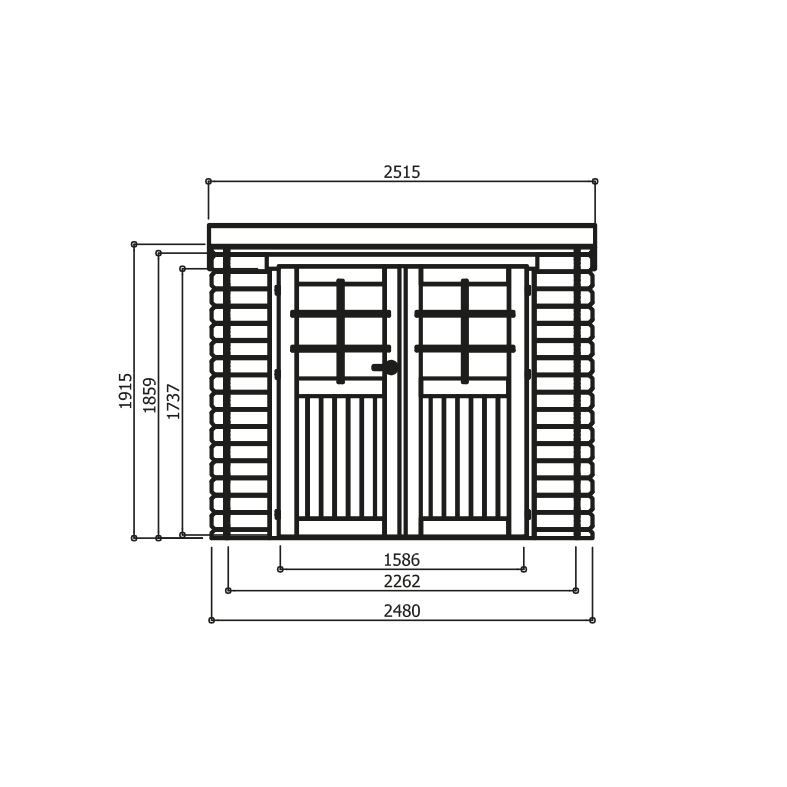 Goedkooptuinhuis Stendal S8605-F Stendal - S8605
