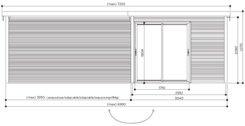Tuinhuis Sagres S8772-F Sagres autoclave - S8772-1