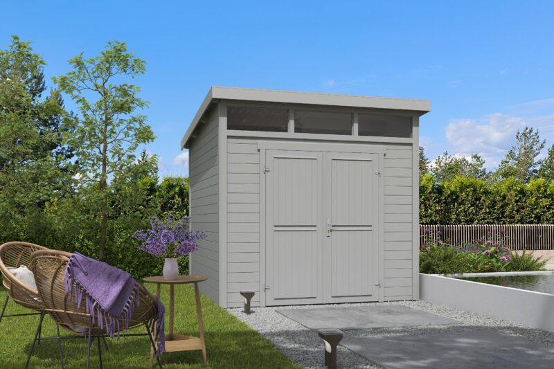 Blokhut Kibo 3 250x250 Gespoten Platinum Grey