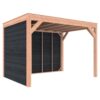 Overkapping douglas 244,8 x 354,9 x 254,9 cm + wanden Zweeds rabat zwart