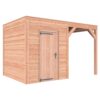 Tuinhuis met overkapping douglas 244,8 x 395,4 x 254,9 cm Zweeds rabat onbehandeld
