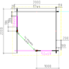 2055 Plattegrond Blokhut 2055