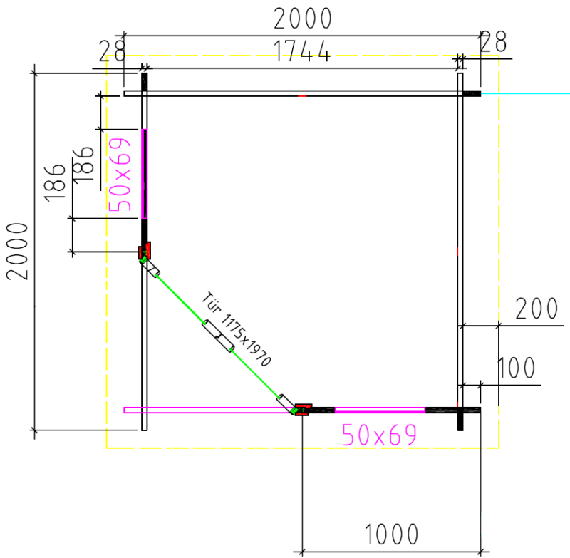 2055 Plattegrond Blokhut 2055