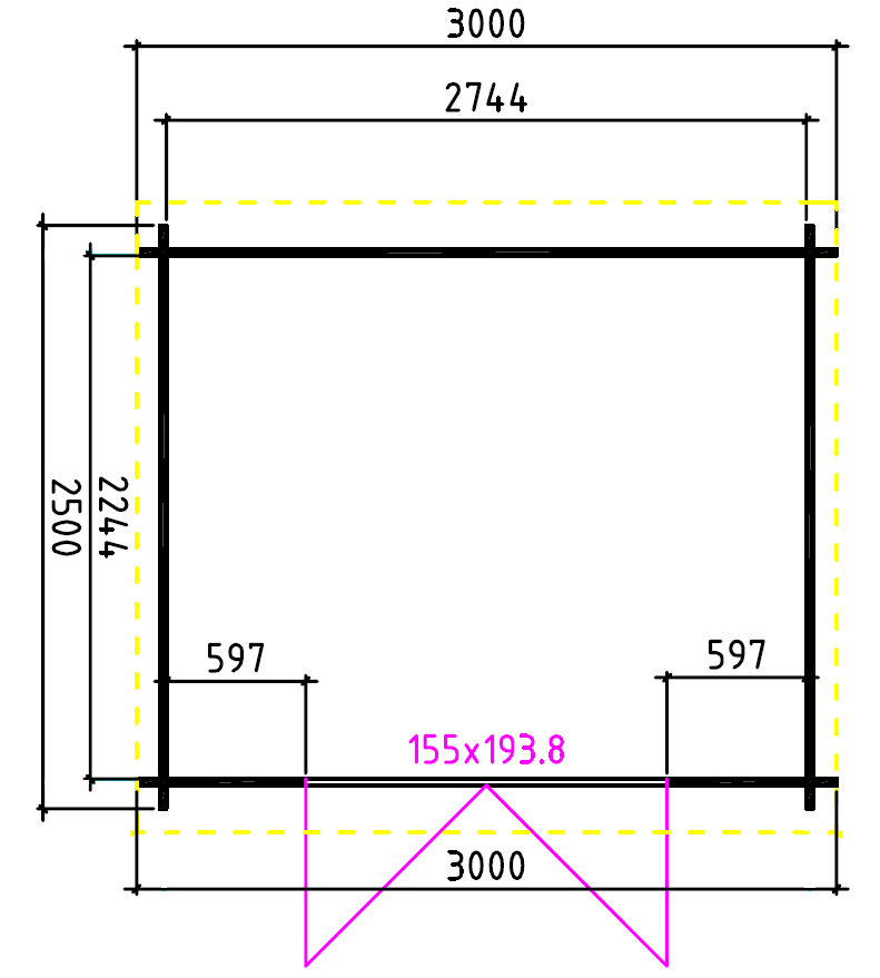 Blokhut 3025L