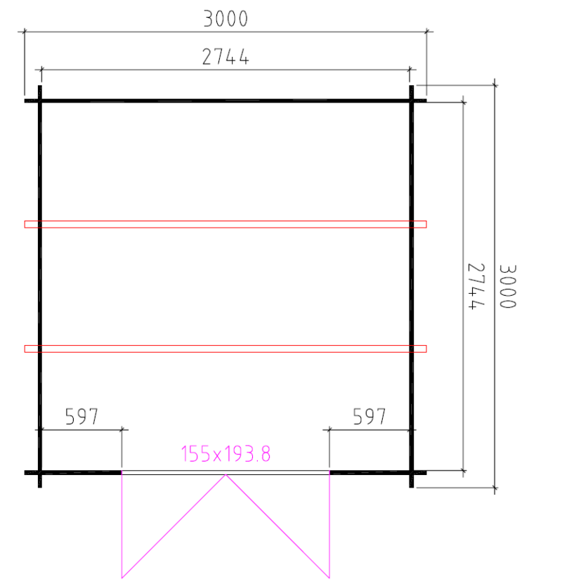 Blokhut 3030L