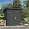 Blokhut Sara 200x200 Gespoten Carbon Grey