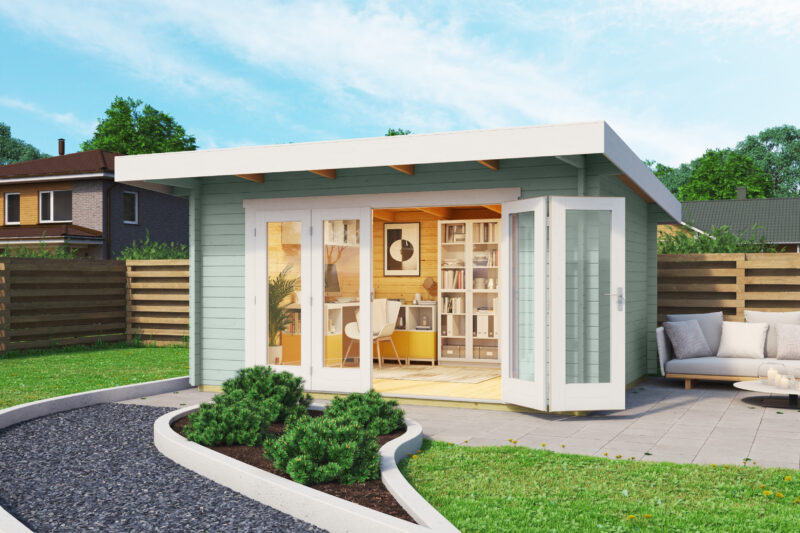 4425502 + 9903200 Sussex 1 + Bifold Door sfeer groen Sussex 1 + Bifold Door 2600X1957