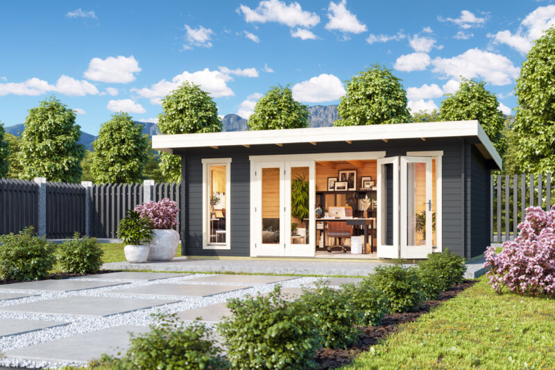 4425602 + 4425602 Sussex 2 + Bifold Door sfeer donkergrijs Sussex 2 + Bifold Door 2600X1957