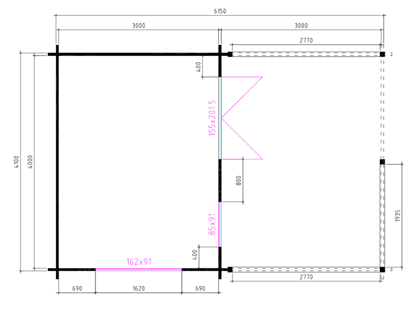 4x3+3 - Grondplan 4x3+3