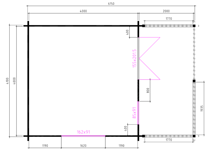 4x4+2-grondplan 4×4+2