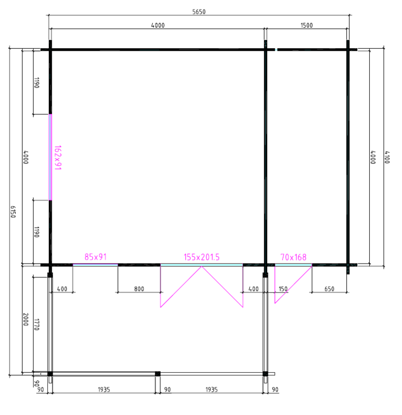 4x4+2z-grondplan 4×4+2Z