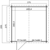 Blokhut Nina 275x275 Onbehandeld vuren