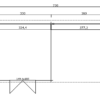 Blokhut met overkapping Olenka 710x330 Onbehandeld vuren