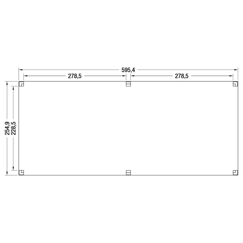Douglas Overkapping 244,8 x 595,4 x 254,9 cm