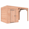 Tuinhuis met overkapping douglas 244,8 x 445,4 x 254,9 cm Zweeds rabat onbehandeld