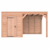 Tuinhuis met overkapping douglas 244,8 x 445,4 x 254,9 cm Zweeds rabat onbehandeld