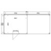 Tuinhuis met overkapping douglas 244,8 x 595,4 x 254,9 cm Zweeds rabat onbehandeld