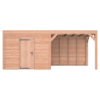 Tuinhuis met overkapping douglas 244,8 x 595,4 x 254,9 cm Zweeds rabat onbehandeld