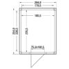 Tuinhuis douglas 244,8 x 204,9 x 254,9 cm Zweeds rabat onbehandeld