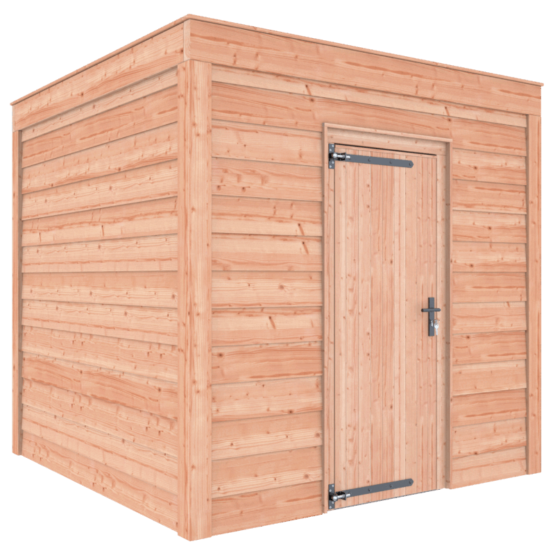 Tuinhuis douglas 244,8 x 254,9 x 254,9 cm Zweeds rabat onbehandeld
