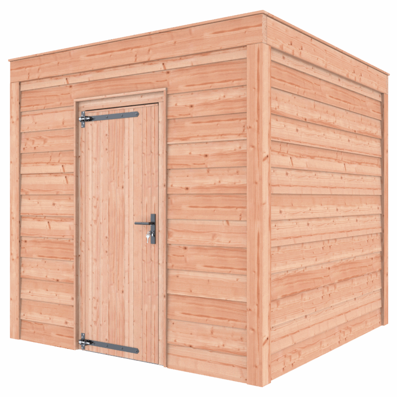 Tuinhuis douglas 244,8 x 254,9 x 254,9 cm Zweeds rabat onbehandeld