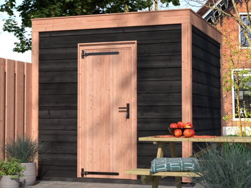 Tuinhuis douglas 244,8 x 254,9 x 254,9 cm Zweeds rabat zwart