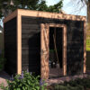 Tuinhuis douglas 244,8 x 304,9 x 254,9 cm Zweeds rabat zwart