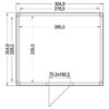 Tuinhuis douglas 244,8 x 304,9 x 254,9 cm Zweeds rabat zwart