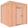 Tuinhuis douglas 244,8 x 254,9 x 254,9 cm halfhouts rabat onbehandeld
