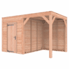 Tuinhuis met overkapping douglas 244,8 x 395,4 x 254,9 cm Zweeds rabat onbehandeld