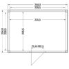 Tuinhuis douglas 244,8 x 354,9 x 254,9 cm Zweeds rabat onbehandeld