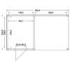 8711615181313-1060336-Outdoor Life Products-Douglas Tuinhuis Z-ZR-450x250_002 Tuinhuis met overkapping douglas 244,8 x 445,4 x 254,9 cm Zweeds rabat zwart