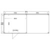 Tuinhuis met overkapping douglas 244,8 x 595,4 x 254,9 cm Zweeds rabat zwart