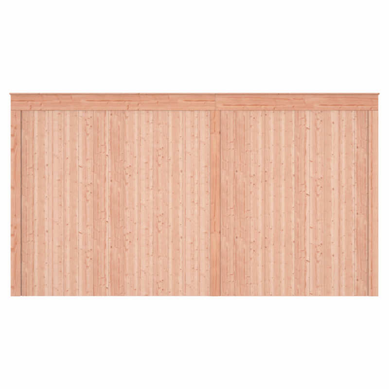 Tuinhuis met overkapping douglas 244,8 x 445,4 x 254,9 cm halfhouts rabat onbehandeld
