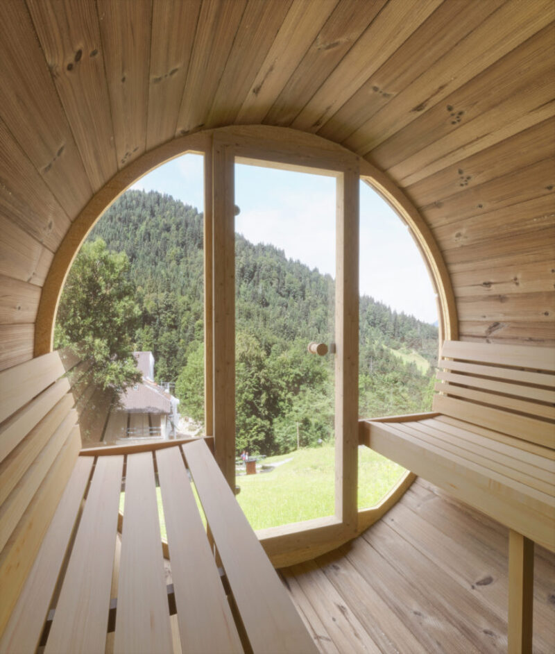 Inter Barrelsauna 1.8 Ergonomisch