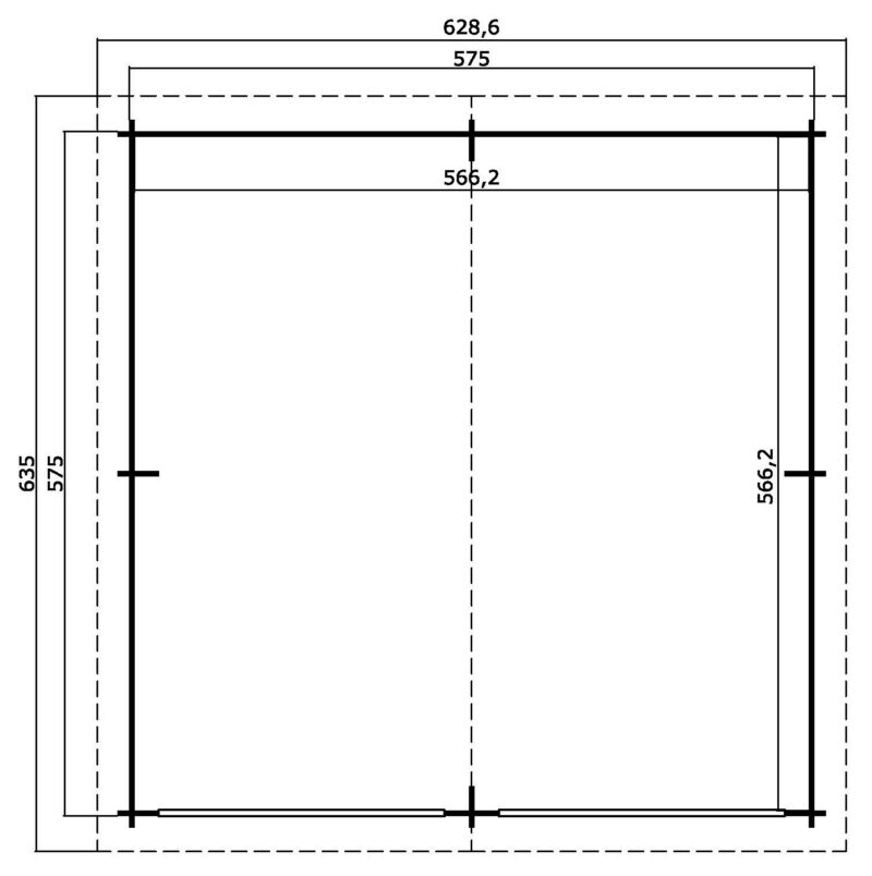 Falkland plattegrond Falkland Incl. Wooden Doors