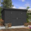 Blokhut Lotta 300x250 Gespoten Carbon Grey