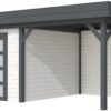 Vuren Topvision Bosuil, 300 x 300 en luifel 300 cm, onbehandeld.