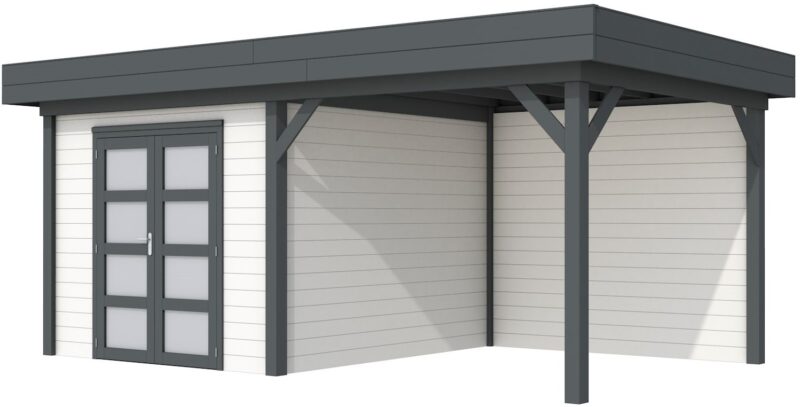 Vuren Topvision Bosuil, 300 x 300 en luifel 300 cm, onbehandeld.