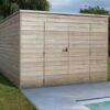 Strak tuinhuis Box-Iroko in diverse standaard maten