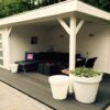 Vuren Topvision Kiekendief, 200 x 300 en luifel 300 cm, onbehandeld.