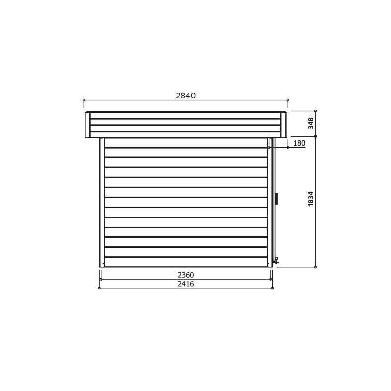 Goedkooptuinhuis Stockholm S8217-S Stockholm Autoclave - S8217-1