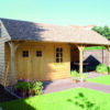 Landelijk tuinhuis LODGE in diverse standaard maten
