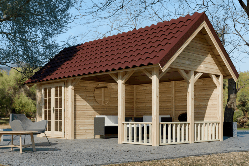 Maatwerk zadeldak PSL5 Tuinhuis PSL5