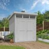 Blokhut Kibo 2 200x250 Gespoten Platinum Grey