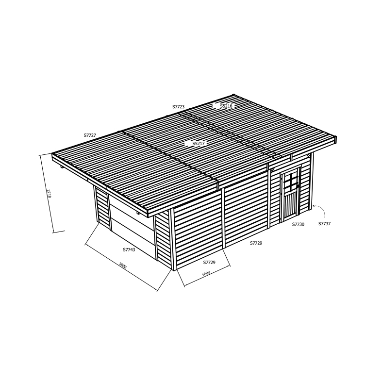 Carport-garage - S7756